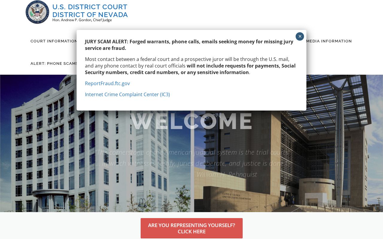 District of Nevada court source for Mineral County criminal records