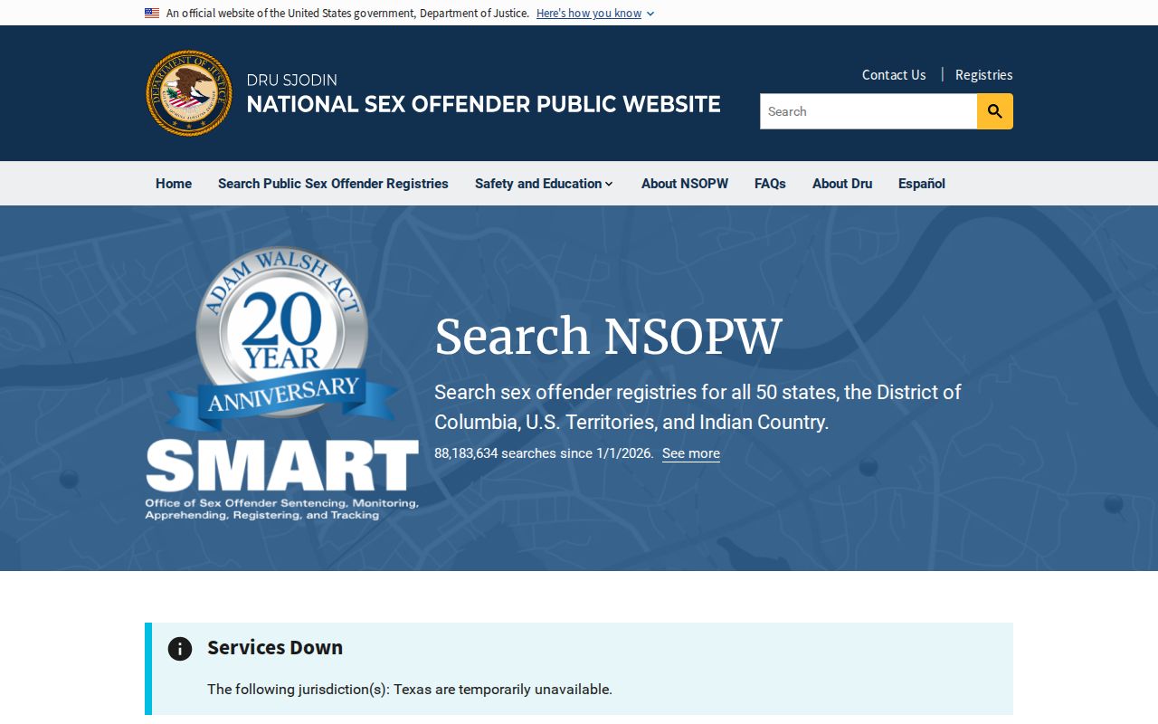 National cross-state sex offender search for Mineral County residents