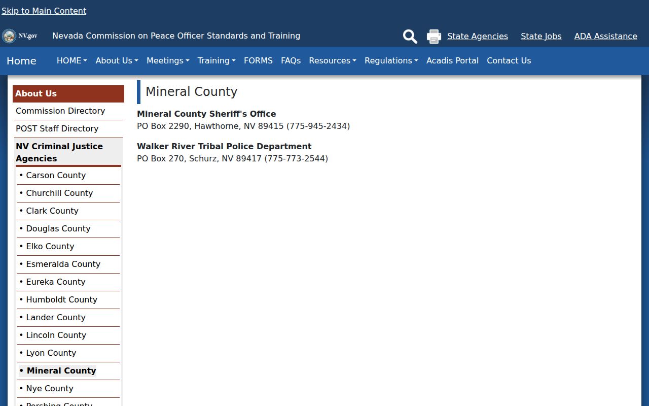 Schurz criminal records agency directory for county and tribal police